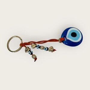 Large evil eye keychain